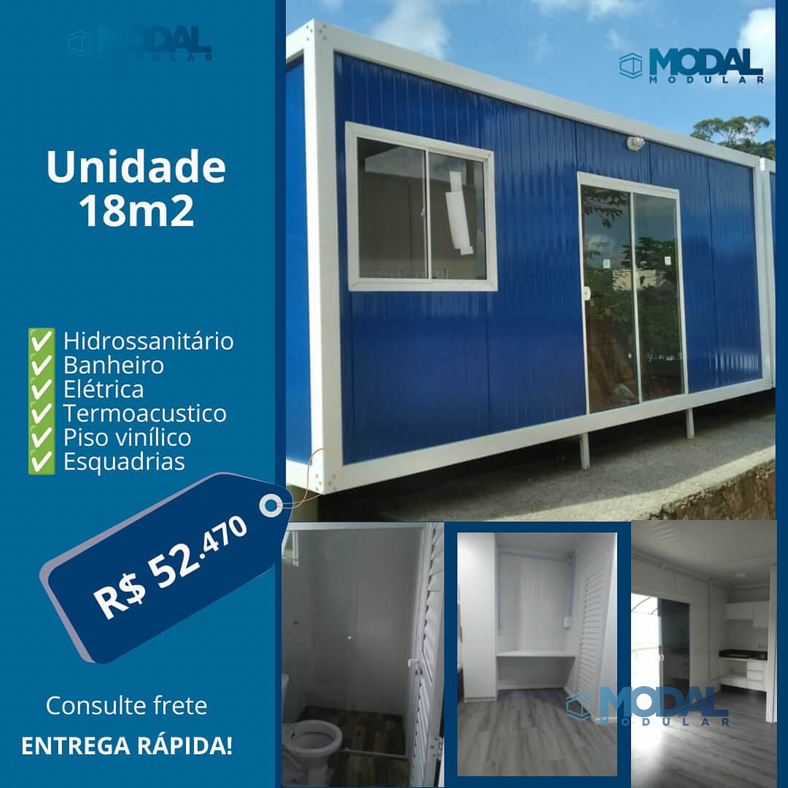 Unidade Kitnet/studio 18m² PLUS